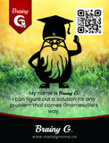 Garden Gnomes Metal Art - Brainy G