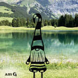 Yard Art Steel Lawn Gnome Metal Art Collection - Alfi G