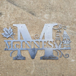 Personalized Wedding Gift Gnome Monogram Signs - Home Decor